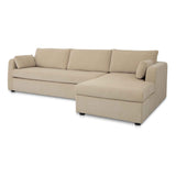 Burrow Sand Sleeper Sectional With Right Storage Chaise by Moe's Home at Eve Furniture