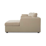 Burrow Sand Sleeper Sectional With Right Storage Chaise by Moe's Home at Eve Furniture
