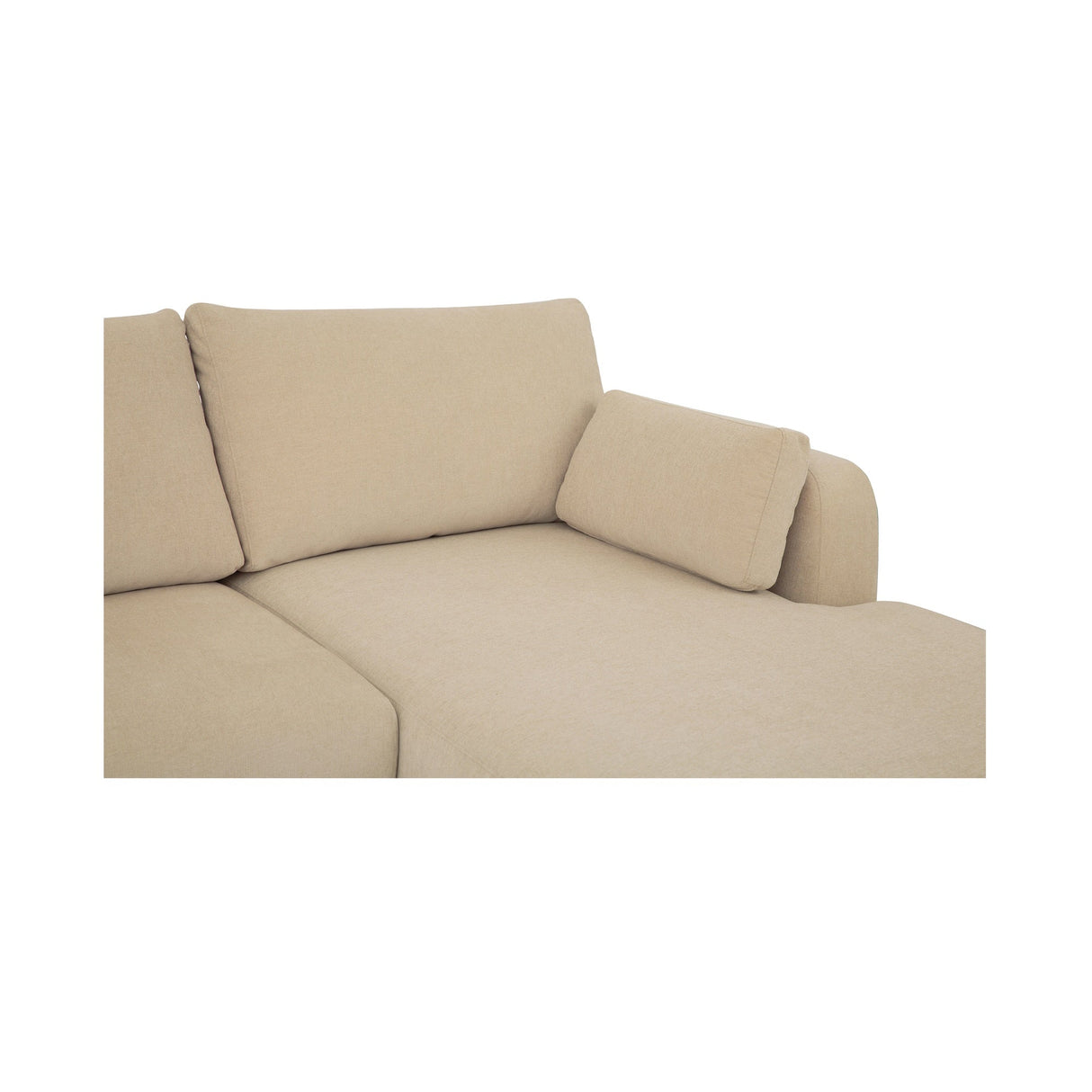 Burrow Sand Sleeper Sectional With Right Storage Chaise by Moe's Home at Eve Furniture