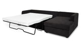 Burrow Sleeper Sectional With Storage Chaise Black by Moe's Home at Eve Furniture