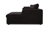 Burrow Sleeper Sectional With Storage Chaise Black by Moe's Home at Eve Furniture
