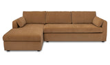 Burrow Sleeper Sectional With Storage Chaise Ginger by Moe's Home at Eve Furniture