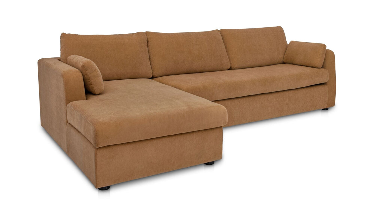 Burrow Sleeper Sectional With Storage Chaise Ginger by Moe's Home at Eve Furniture