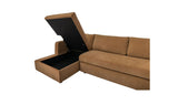 Burrow Sleeper Sectional With Storage Chaise Ginger by Moe's Home at Eve Furniture