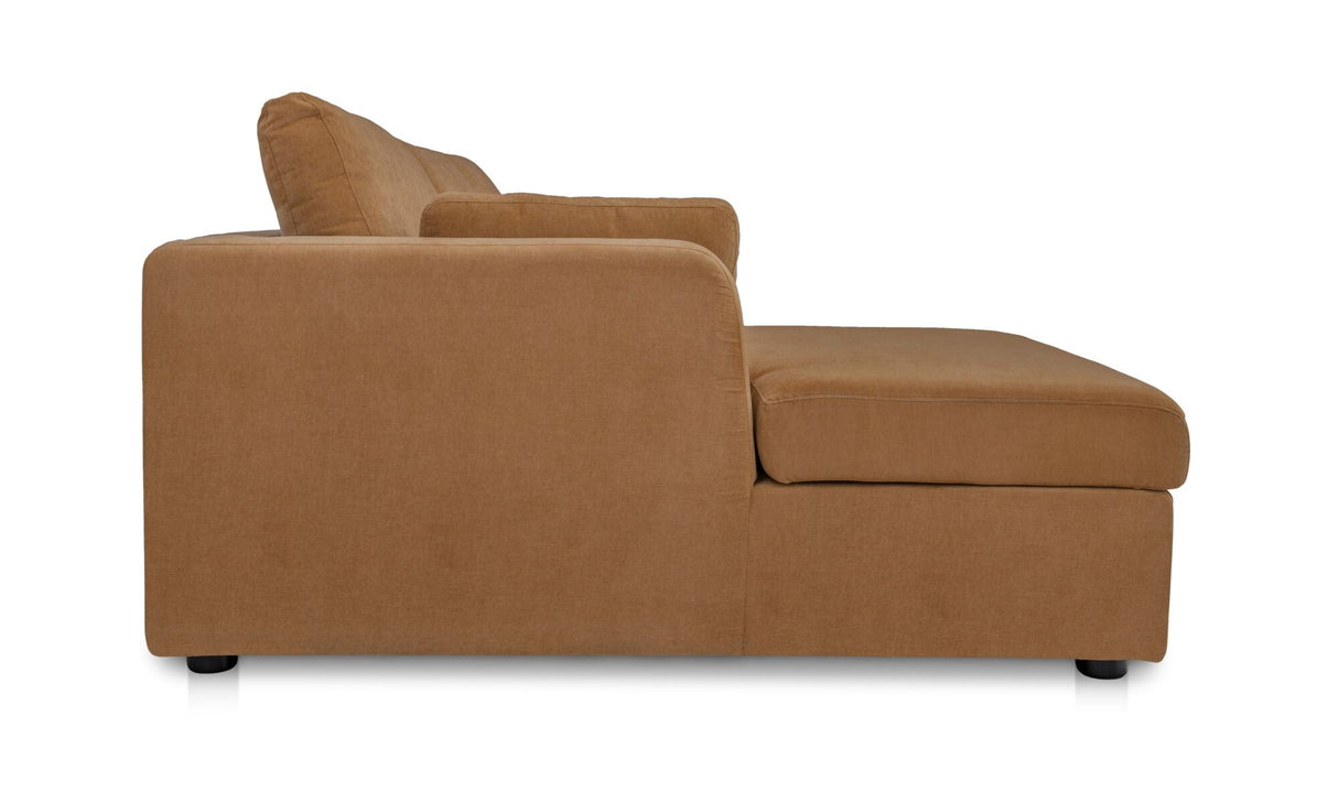 Burrow Sleeper Sectional With Storage Chaise Ginger by Moe's Home at Eve Furniture
