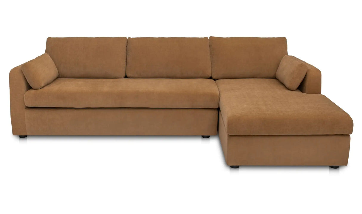 Burrow Sleeper Sectional With Storage Chaise Ginger by Moe's Home at Eve Furniture