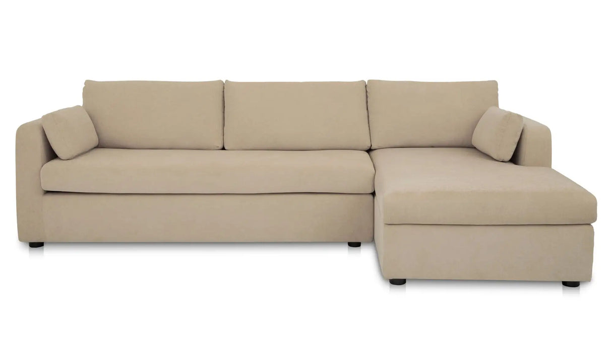 Burrow Sleeper Sectional With Storage Chaise Sand by Moe's Home at Eve Furniture