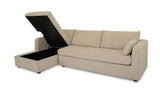 Burrow Sleeper Sectional With Storage Chaise Sand by Moe's Home at Eve Furniture