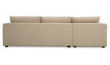 Burrow Sleeper Sectional With Storage Chaise Sand by Moe's Home at Eve Furniture