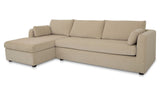 Burrow Sleeper Sectional With Storage Chaise Sand by Moe's Home at Eve Furniture