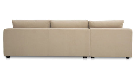 Burrow Sleeper Sectional With Storage Chaise Sand by Moe's Home at Eve Furniture