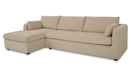 Burrow Sleeper Sectional With Storage Chaise Sand by Moe's Home at Eve Furniture