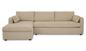 Burrow Sleeper Sectional With Storage Chaise Sand by Moe's Home at Eve Furniture