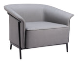 Burry Slate Gray Accent Chair by Zuomod at Eve Furniture