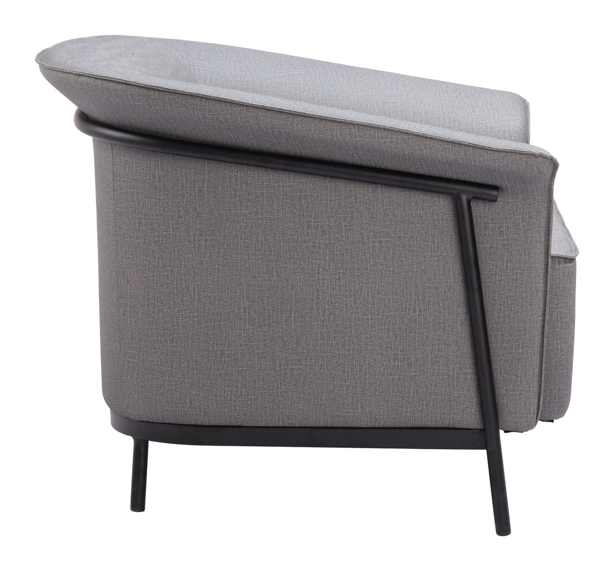 Burry Slate Gray Accent Chair by Zuomod at Eve Furniture