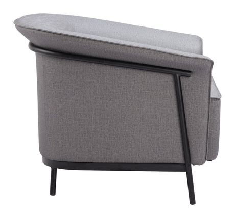 Burry Slate Gray Accent Chair by Zuomod at Eve Furniture