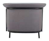Burry Slate Gray Accent Chair by Zuomod at Eve Furniture