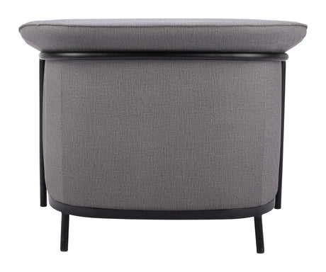 Burry Slate Gray Accent Chair by Zuomod at Eve Furniture
