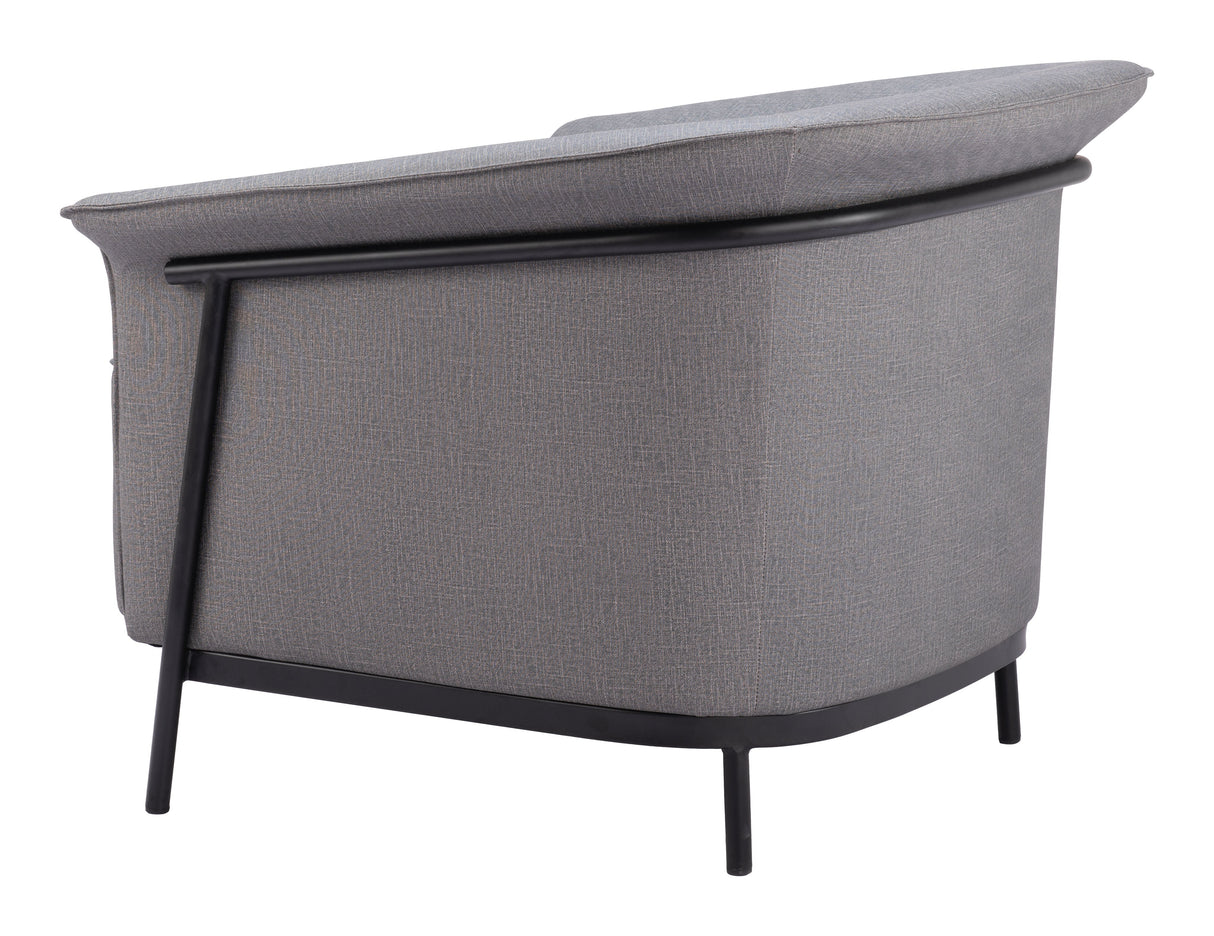 Burry Slate Gray Accent Chair by Zuomod at Eve Furniture