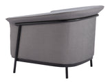 Burry Slate Gray Accent Chair by Zuomod at Eve Furniture