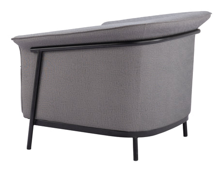 Burry Slate Gray Accent Chair by Zuomod at Eve Furniture