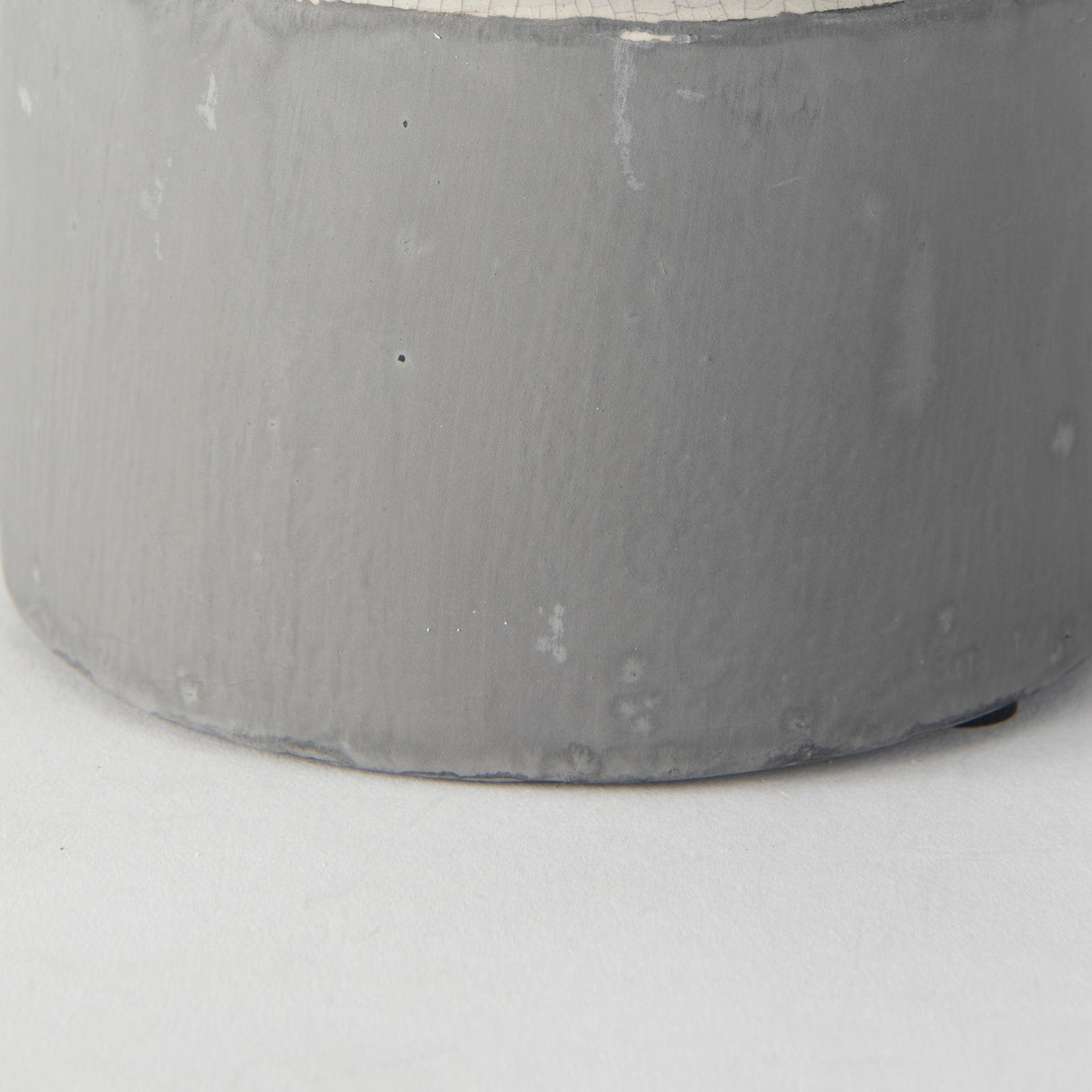 Burton 10.2H Small Two Tone Gray Ceramic Jug Vase by Mercana at Eve Furniture