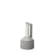 Burton 10.2H Small Two Tone Gray Ceramic Jug Vase by Mercana at Eve Furniture