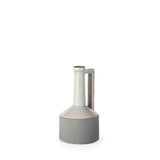 Burton 10.2H Small Two Tone Gray Ceramic Jug Vase by Mercana at Eve Furniture