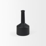 Burton 10.8H Small Matte Black Ceramic Jug Vase by Mercana at Eve Furniture