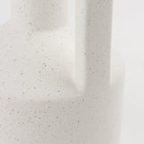Burton 10.8H Small White Ceramic Jug Vase by Mercana at Eve Furniture