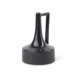 Burton 11.6H Medium Glossy and Matte Black Ceramic Jug Vase by Mercana at Eve Furniture
