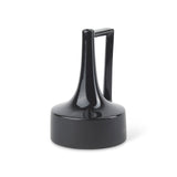 Burton 11.6H Medium Glossy and Matte Black Ceramic Jug Vase by Mercana at Eve Furniture