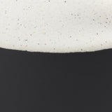 Burton 11.6H Medium White and Black Ceramic Jug Vase by Mercana at Eve Furniture