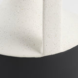 Burton 13.1H Large White and Black Ceramic Jug Vase by Mercana at Eve Furniture