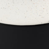 Burton 13.1H Large White and Black Ceramic Jug Vase by Mercana at Eve Furniture