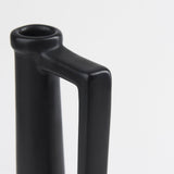 Burton 14.2H Medium Matte Black Ceramic Jug Vase by Mercana at Eve Furniture
