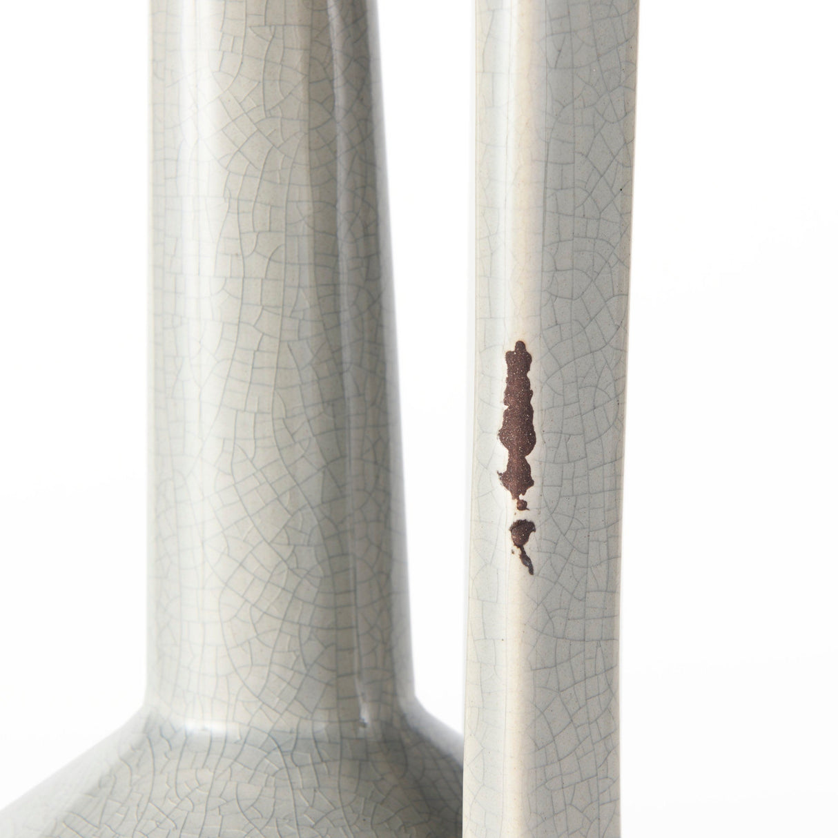 Burton 14.2H Medium Two Tone Gray Ceramic Jug Vase by Mercana at Eve Furniture