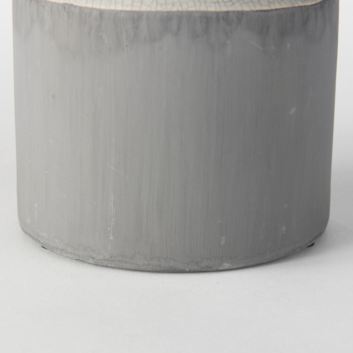 Burton 14.2H Medium Two Tone Gray Ceramic Jug Vase by Mercana at Eve Furniture