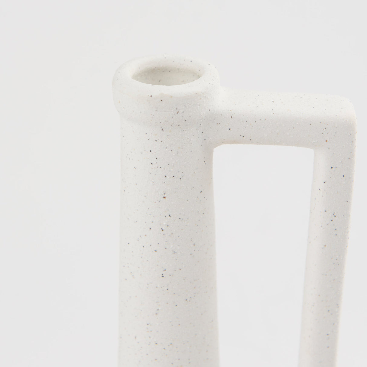 Burton 14.2H Medium White Ceramic Jug Vase by Mercana at Eve Furniture