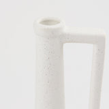 Burton 14.2H Medium White Ceramic Jug Vase by Mercana at Eve Furniture