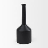 Burton 17.1H Large Matte Black Ceramic Jug Vase by Mercana at Eve Furniture
