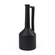 Burton 17.1H Large Matte Black Ceramic Jug Vase by Mercana at Eve Furniture