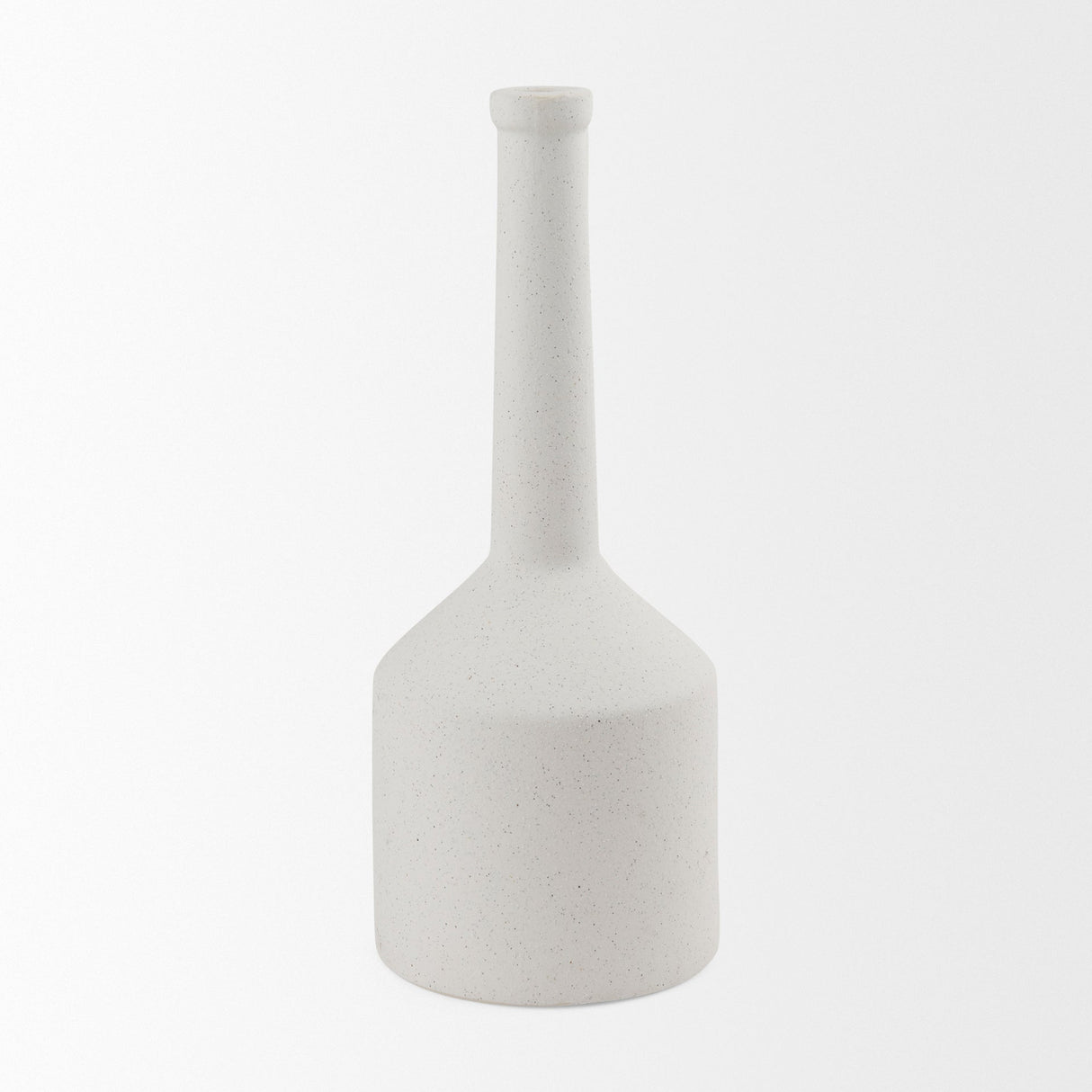 Burton 17.1H Large White Ceramic Jug Vase by Mercana at Eve Furniture