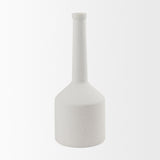 Burton 17.1H Large White Ceramic Jug Vase by Mercana at Eve Furniture