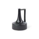 Burton 8.3H Small Glossy and Matte Black Ceramic Jug Vase by Mercana at Eve Furniture