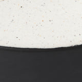 Burton 8.3H Small White and Black Ceramic Jug Vase by Mercana at Eve Furniture