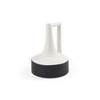 Burton 8.3H Small White and Black Ceramic Jug Vase by Mercana at Eve Furniture