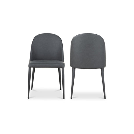 Burton Black Fade Vegan Leather Dining Chair (Set of 2) by MOES at Eve Furniture