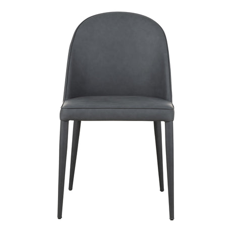 Burton Black Fade Vegan Leather Dining Chair (Set of 2) by MOES at Eve Furniture