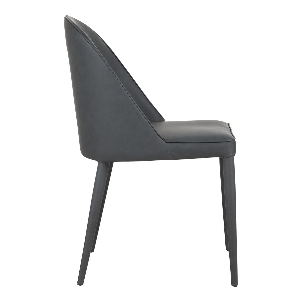 Burton Black Fade Vegan Leather Dining Chair (Set of 2) by MOES at Eve Furniture